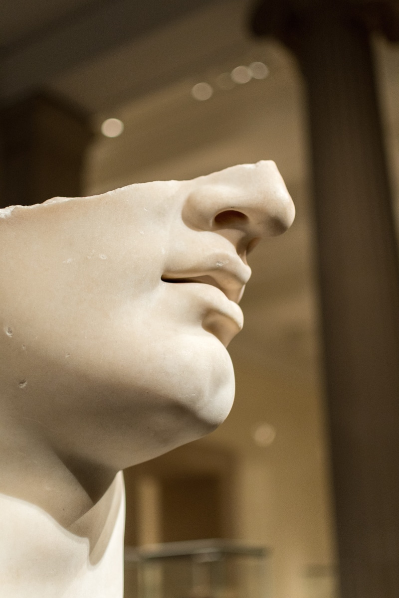 representation, young, statue, female likeness, adult, built structure, art and craft, human representation, stone, portrait, focus on foreground, male likeness