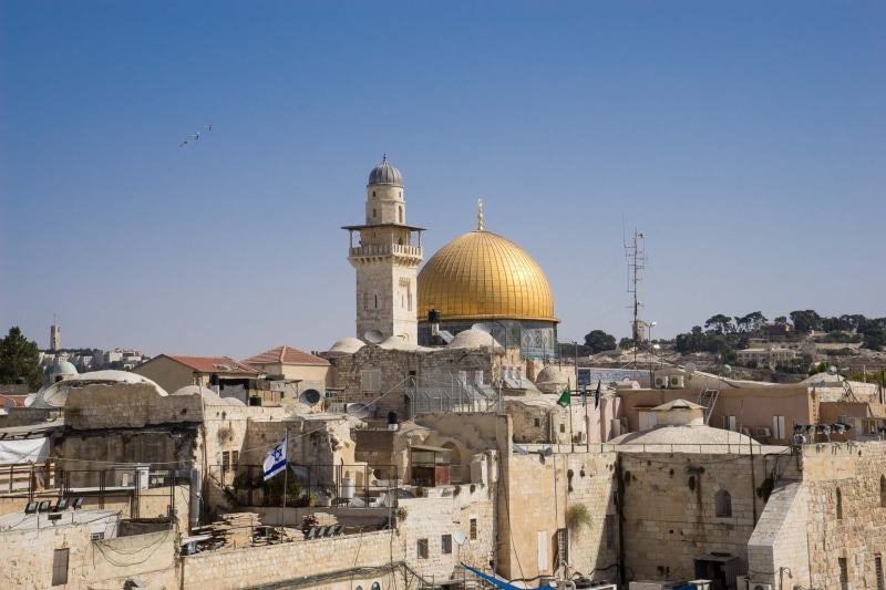 1080P, daytime, arab, travel destinations, temple, middle east, city, spirituality, gold, clear sky, sacred, historical, urban, israel, nature, jerusalem