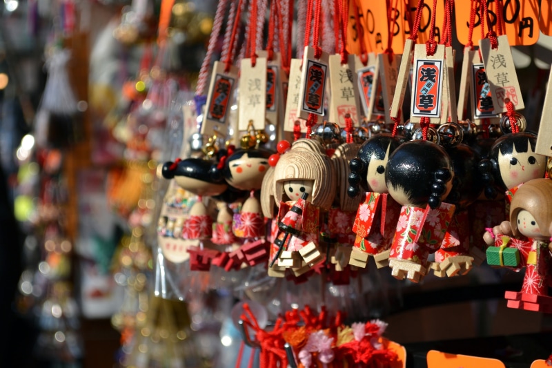 souvenir, japanese, asia, representation, multi colored, creativity, market, retail display, asakusa, tokyo, store, 4K, small business, choice, assorted
