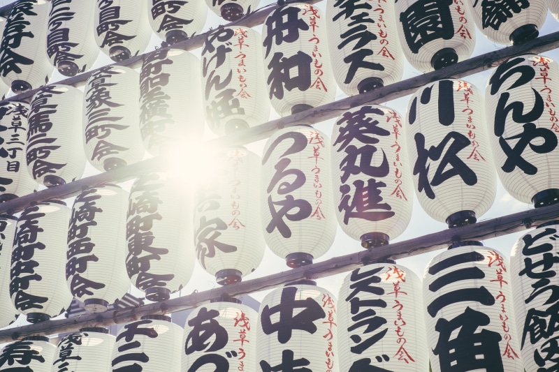 temple, floral pattern, nature, day, sunbeam, script, mandarin, outdoors, tokyo, black, asakusa, built structure, senso-ji, printed, festival, celebrate