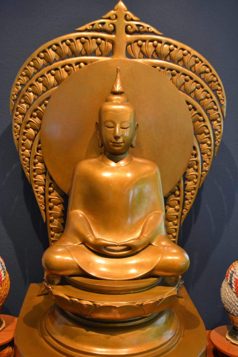 pray, buddhist, serene, no people, gold colored, historic, thailand, 5K, architecture, art and craft, male likeness, close-up, human representation, serenity
