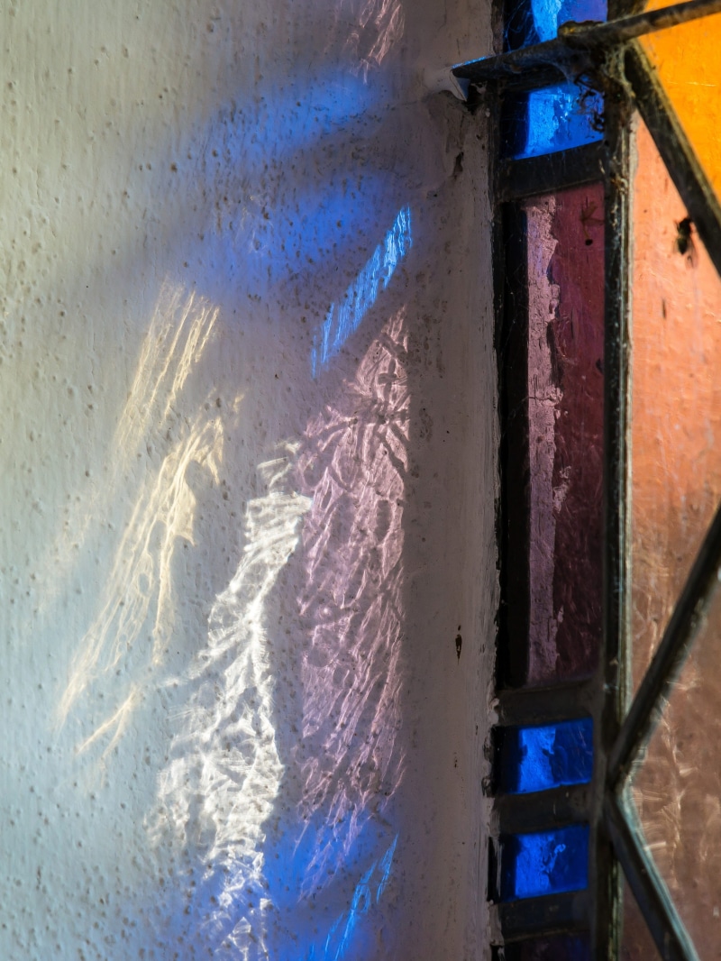 glass - material, christianity, plaster, outdoors, church window, wall - Building Feature, nature, wall, church, day, window, hispanic, house, close-up