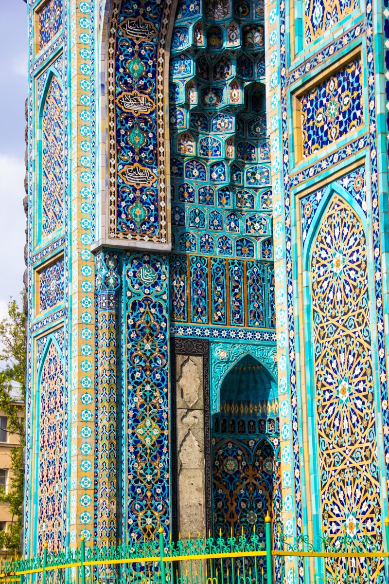 mural, building exterior, tiles, patterns, buildings, muslim, temple, mosaics, decoration, front, allah, blue, belief, place of worship, asian, building