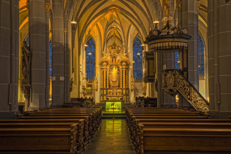 interior, religion, belief, columnar, faith, arch, christian, pew, ornate, architecture, church buildings, chapel, angel, place of worship, crucifix, statues