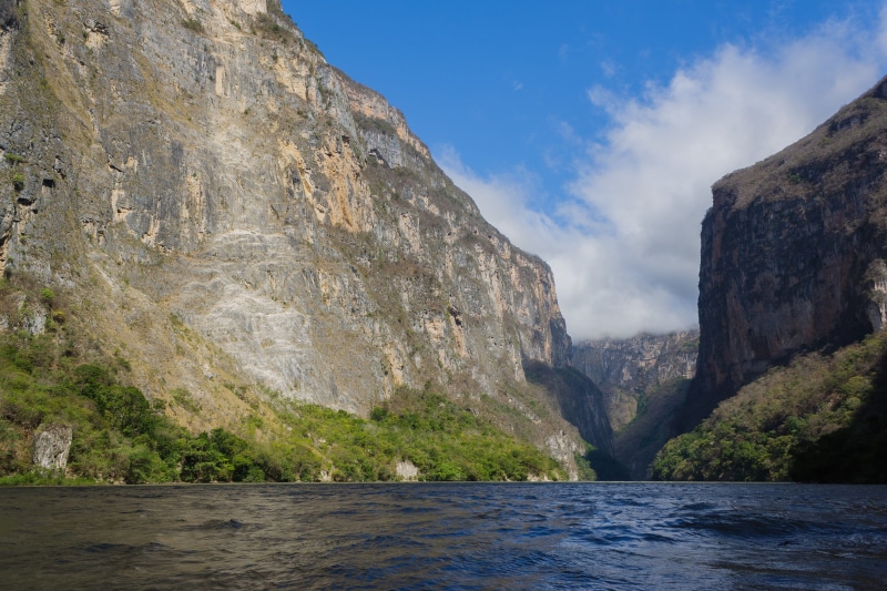 2K, clouds, culture, solid, panorama, rock, prehispanic, chiapas, tourism, day, sumidero, mountains, jungle, mountain, scenics - nature, landscape, waterfront