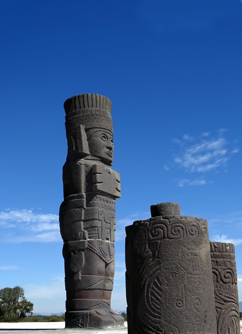 day, stone, archeological site, Atlanteans, temple, 1080P, creativity, art and craft, representation, ancient civilization, Tula, craft, vestige, Atlantes