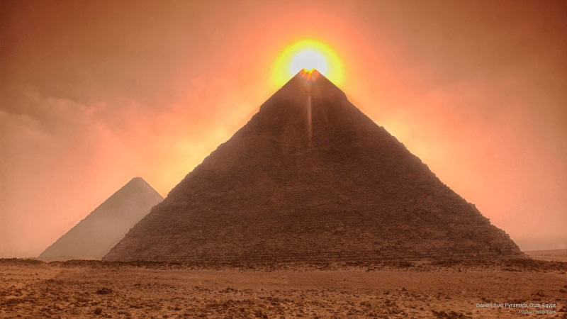 desert, 2K, pyramids, egypt, Landmarks, sun, giza