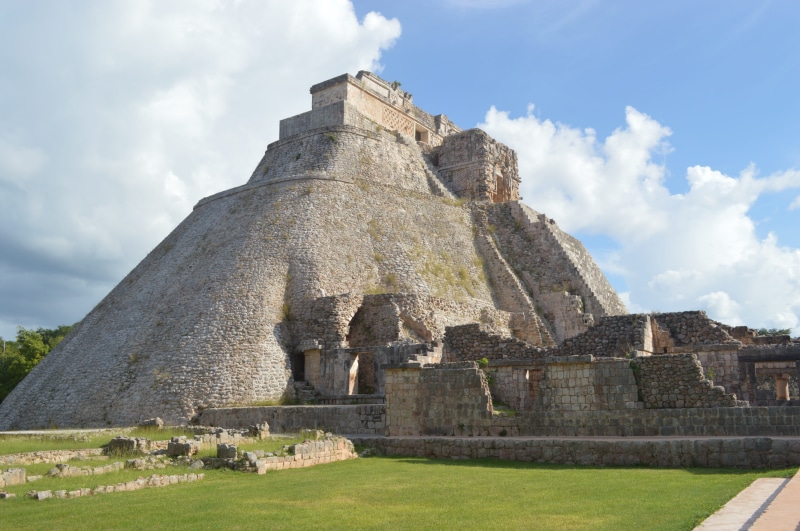 old ruin, the past, archaeology, brown, abbey, travel destinations, yucatan, outdoors, old, tourism, architecture, uxmal, sky, temple, aztec, quintana roo