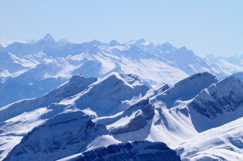 winter, clear sky, snowcapped mountain, 5K, snow, country, view, alpine, mountain peak, environment, nature, switzerland, idyllic, non-urban scene, mountain summit