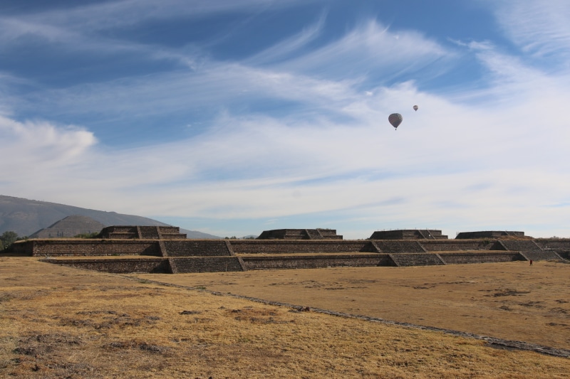 mexico, magic, sport, travel destinations, the past, adventure, day, history, outdoors, teotihuacan mexico, mid-air, balloon, teotihuacan, extreme sports