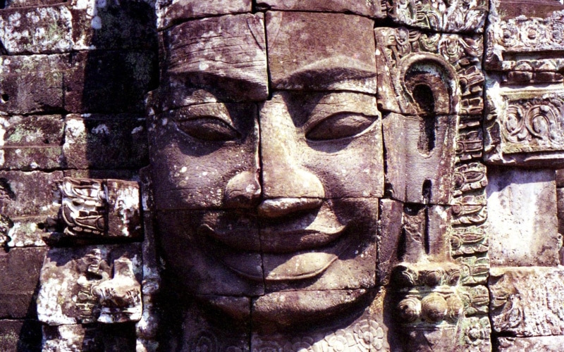 gorgeous, gate, pretty, 1080P, bayon, great, apsaras, widescreen, stone, picture, nice, stune, brown, grey, architecture, history, sculpture