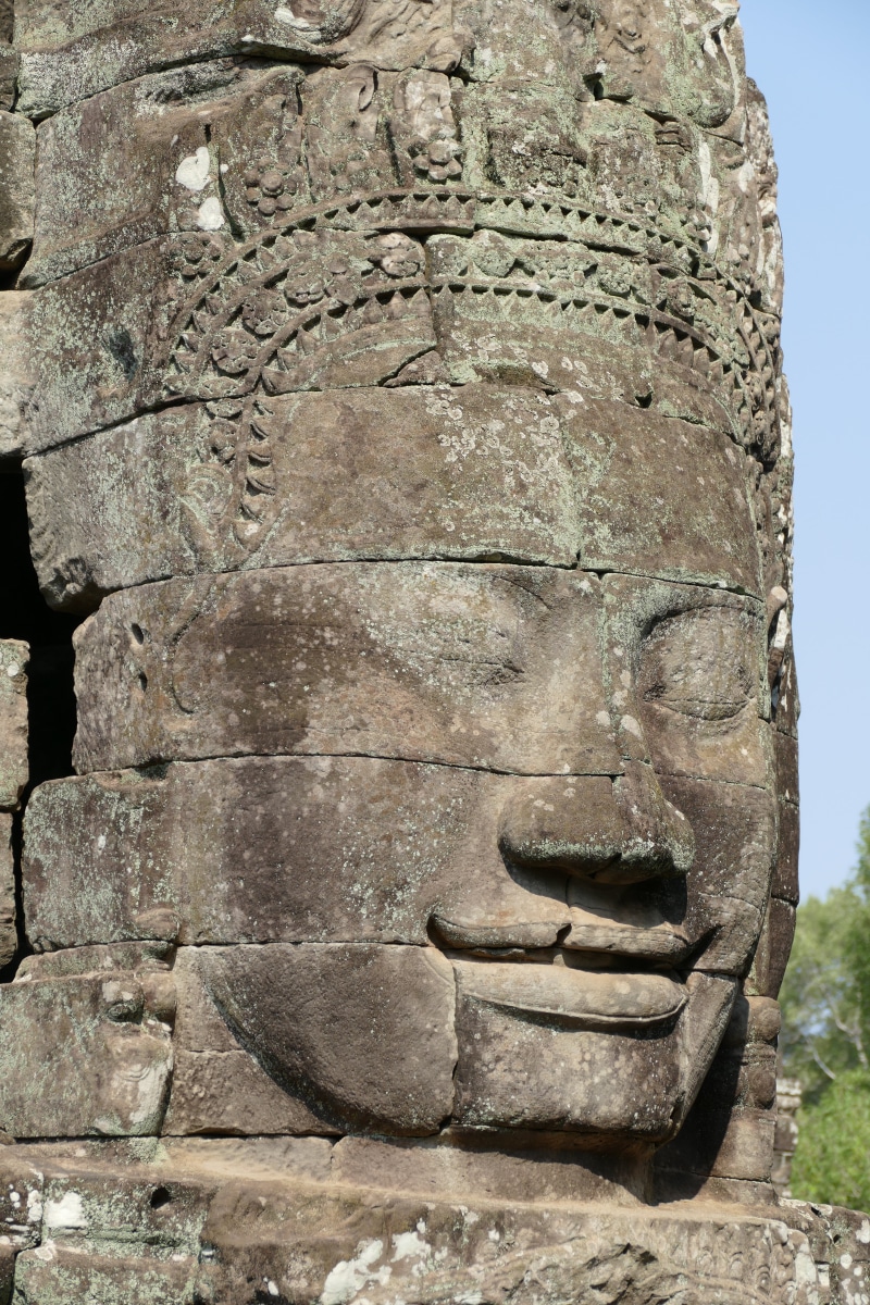 religion, archaeology, history, carving - craft product, the past, art, male likeness, spirituality, day, angkor thom, historically, old, world heritage