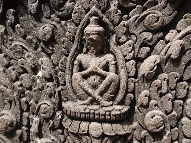 bas relief, sculpture, place of worship, representation, history, 4K, day, carving, the past, religion, siem reap, tourism, stone material, spirituality
