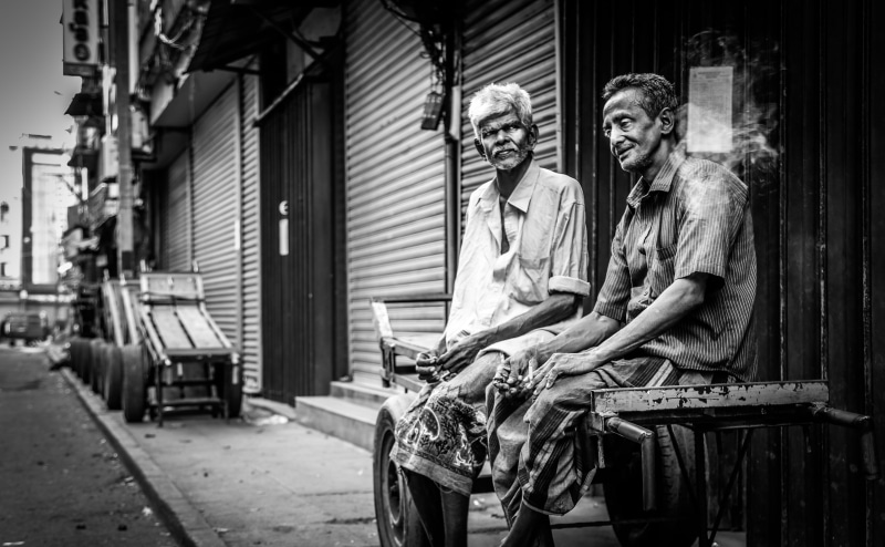 sitting, building exterior, full length, family, real people, built structure, two people, males, 4K, smiling, men, women, friends, architecture, day