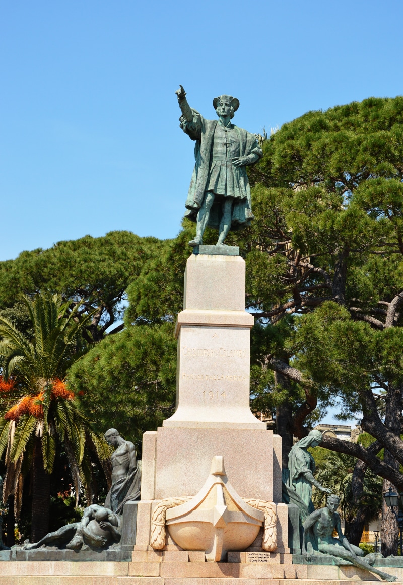 holiday, creativity, male likeness, 5K, travel destinations, sky, art and craft, cristoforo colombo, clear sky, religion, nature, no people, statue, day