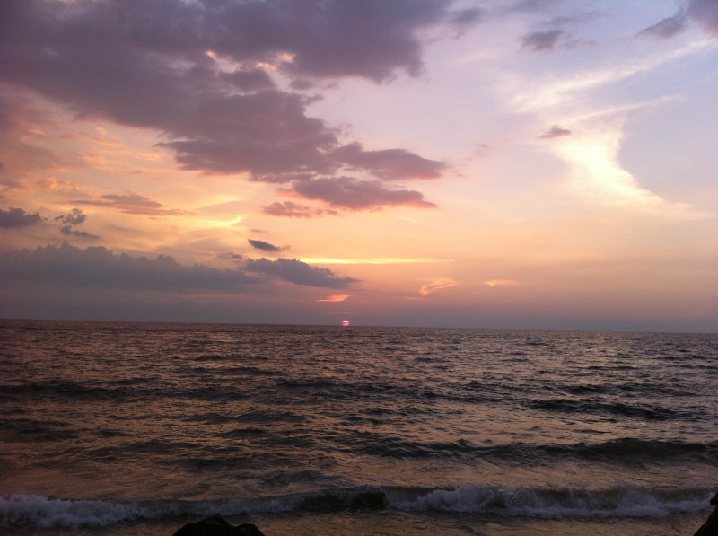 environment, idyllic, beauty in nature, Sunset, cloudscape, coastline, non-urban scene, view, scenics, cloud - sky, horizon, weather, seaside, Colombo