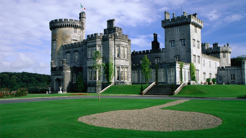 1080P, 1920x1080, europe, concrete, castle, ireland, dromoland, grey, world