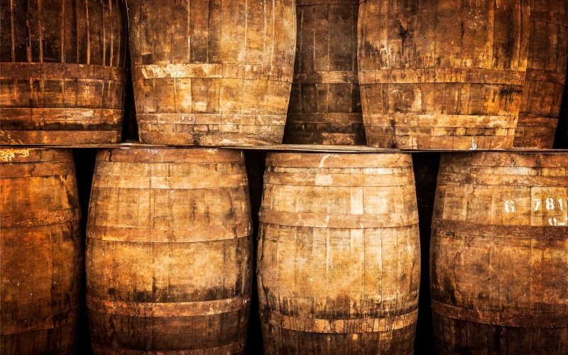food and drink, brown, barrel, arrangement, wine, still life, cylinder, side by side, no people, large group of objects, stack, pattern, full frame, container
