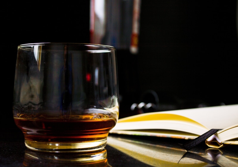 bottle, studio shot, glasses, no people, i am a student, whiskey, glass, pub, bar counter, glass - material, beer - alcohol, focus on foreground, close-up