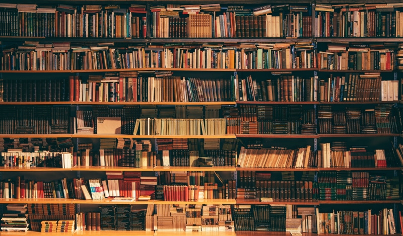 book shelf, books, library, bookshelves, 5K, university