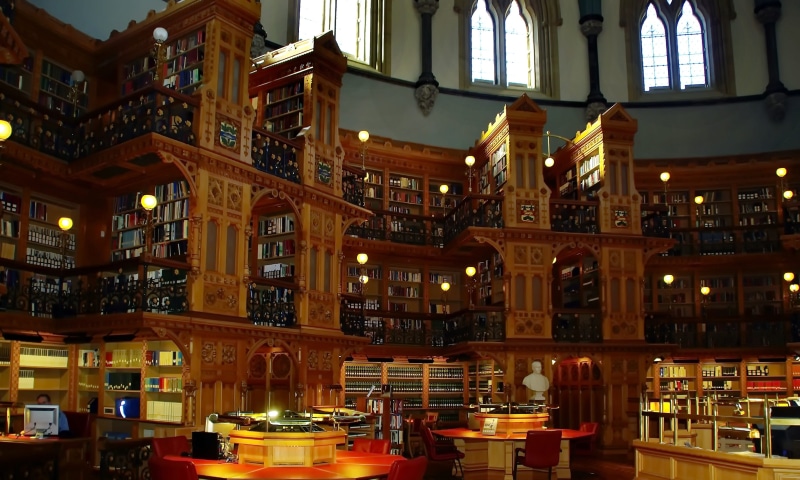 brown, travel, building, bookshelf, window, table, candle, publication, canada, congress, big room, shelf, ottawa, lighting equipment, book, education