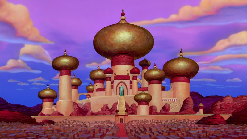 disney, cartoon, palace, s, aladdin, hd, 1080P, sultan, walt