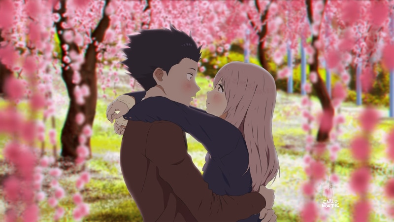You no katachi, Spreading ISIS, petals, sakkura, Shoko Nishimiya, 1080P, form voice