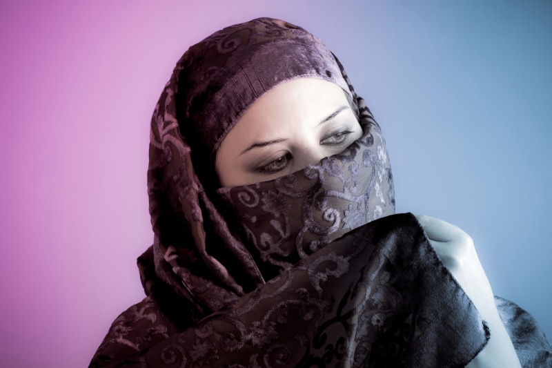 posing, religious Veil, 5K, religion, fine Art Portrait, only Women, color Image, head And Shoulders, one Person, human Face, burka, caucasian Ethnicity