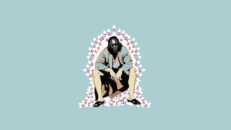 graphics, the big lebowski, jeffrey lebowski, crossover, sitting, game, the dude, 1080P, thrones, big, 1920x1080, lebowski, jeff bridges, game of thrones