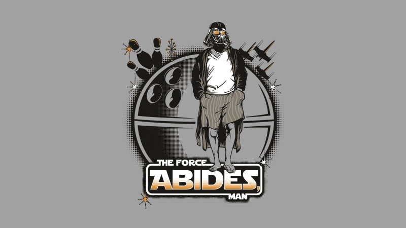 minimalistic, wars, vader, The Big Lebowski, big, lebowski, 720P, dude, star, space, art, hd, Star Wars, funny, stars, Darth Vader, The Dude, darth