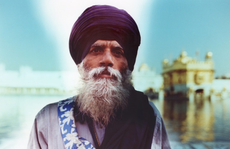 sikh, bearded, man, 1080P, turban
