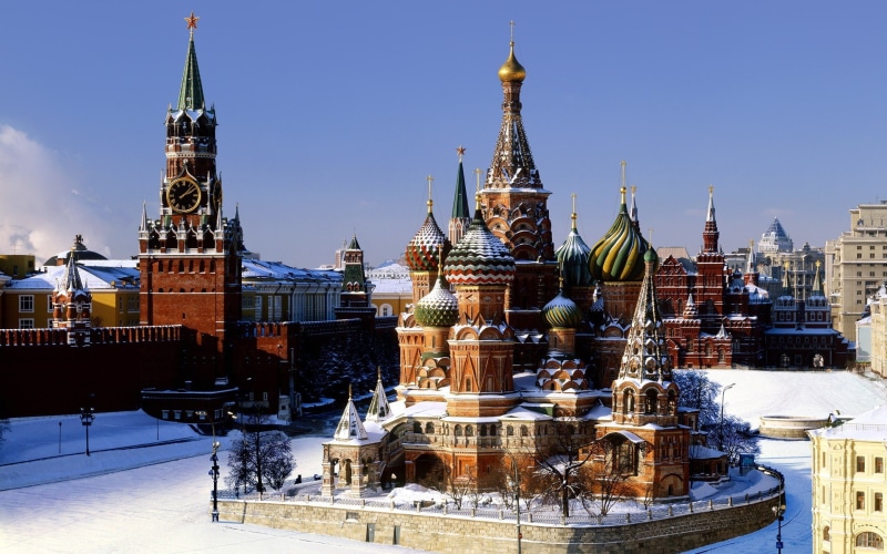1080P, Saint Basils Cathedral, Russia, Moscow, building