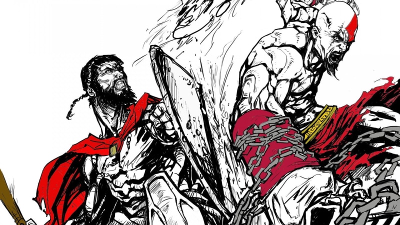 one person, Leonidas, real people, clothing, Kratos, lifestyles, day, Spartans, art and craft, women, fighting, indoors, nature, 1080P, leonaidas, God of War