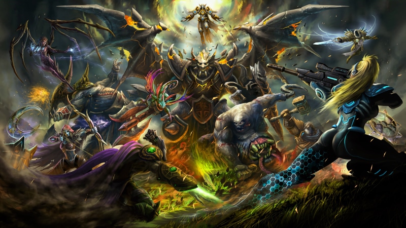 Zeratul, Archangel of Justice, Azmodan, 4K, warcraft, Heroes of the Storm, Tyrael, sarah kerrigan, nova terra, nova, starcraft, Stitches, Sylvanas, diablo