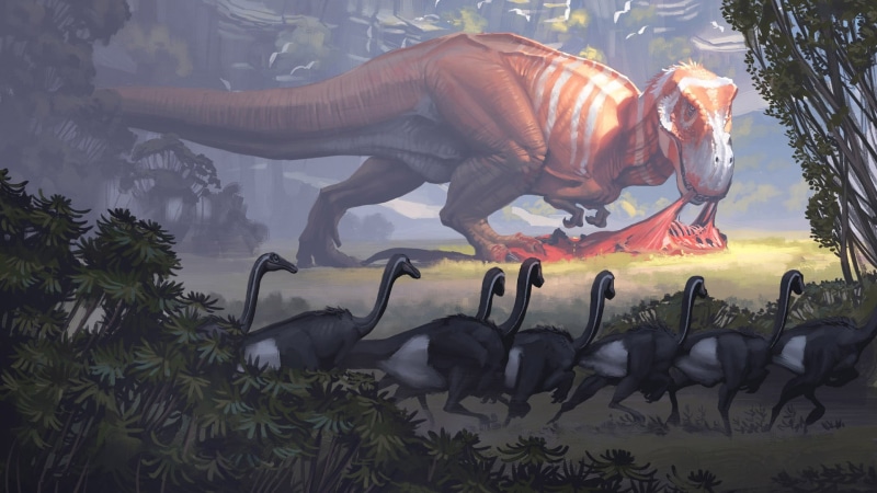 no people, green color, animal wildlife, art and craft, dinosaur, 1080P, sculpture, painting, plant, field, assorted, animal representation, day, animal themes