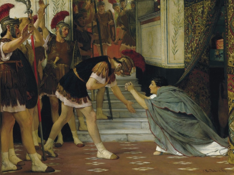 picture, Lawrence Alma-Tadema, history, 1080P, The Proclaiming Claudius Emperor, genre