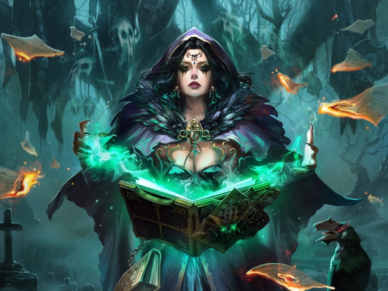 Legend Of The Cryptids, front view, young adult, Woman, Fantasy, Witch, digital composite, Girl, one person, long hair, beautiful woman, adult, waist up