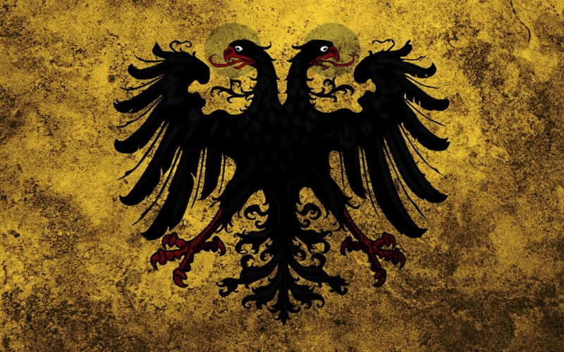 flags, 1080P, headed, eagles, russian, empire, holy, grunge, roman, austria