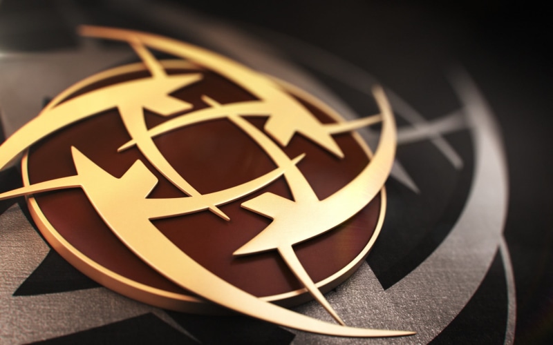 geometric shape, arts culture and entertainment, still life, no people, close-up, yellow, Counter-Strike: Global Offensive, table, symbol, design, emblem