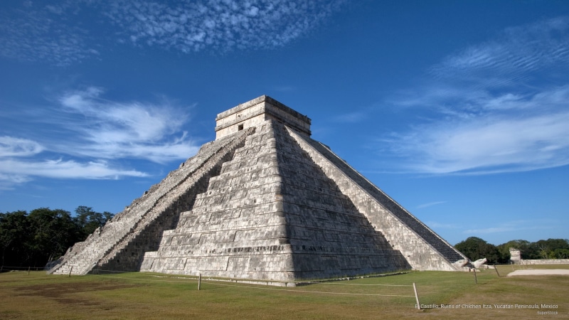 peninsula, chichen, 2K, yucatan, el, itza, ruins, mexico, castillo, Landmarks