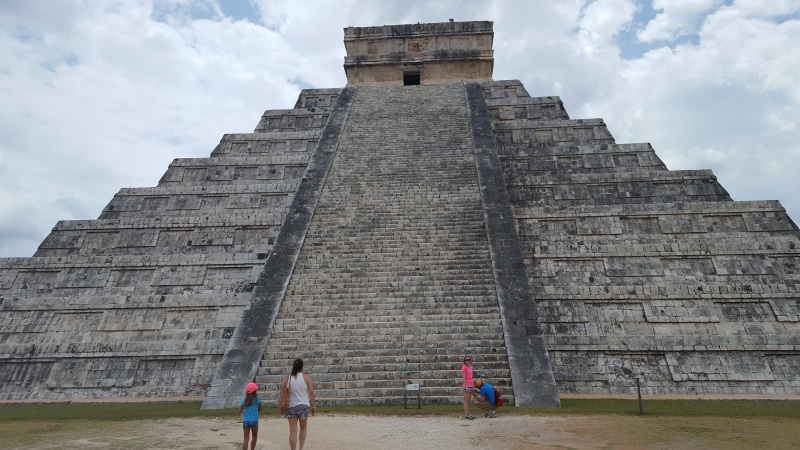 nature, architecture, ancient, cancun, the past, travel, day, aztecs, 5K, outdoors, ancient civilization, cloud - sky, men, real people, built structure