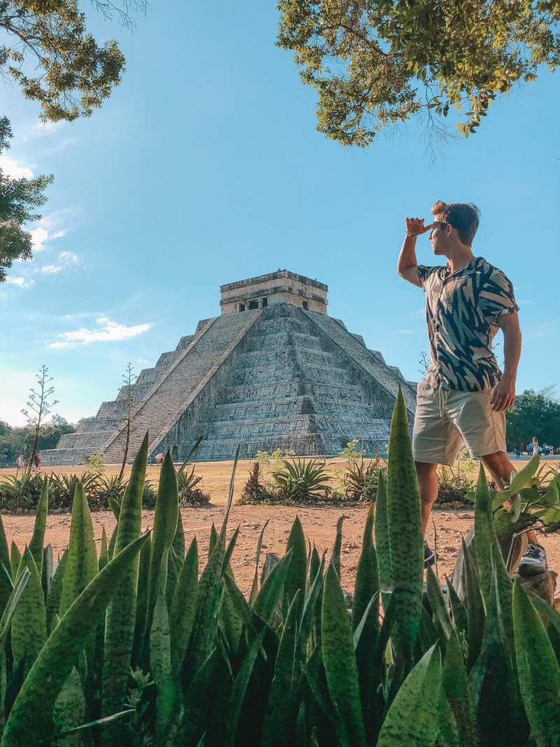 agriculture, standing, chichen, daytime, casual clothing, 4K, itza, nature, day, land, sky, building exterior, man, leisure activity, real people, tree