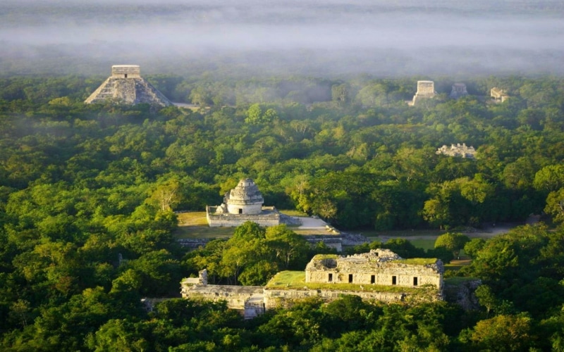 building exterior, ancient civilization, mountain, nature, Archeology, history, the past, green color, castle, travel destinations, tree, no people, building