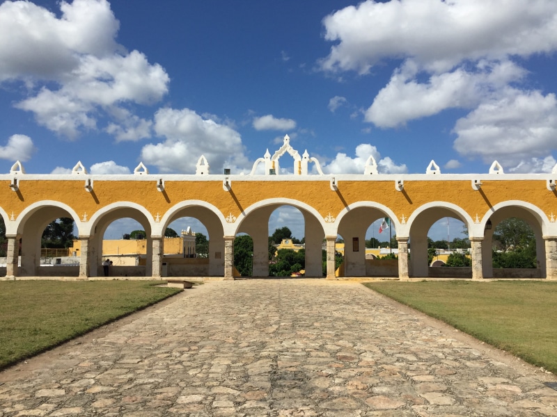 mexico, person, courtyard, building exterior, 2K, bridge, hacienda, nature, housing, yucatan, grass, flagstone, concrete, human, house, cloud - sky, hispanic