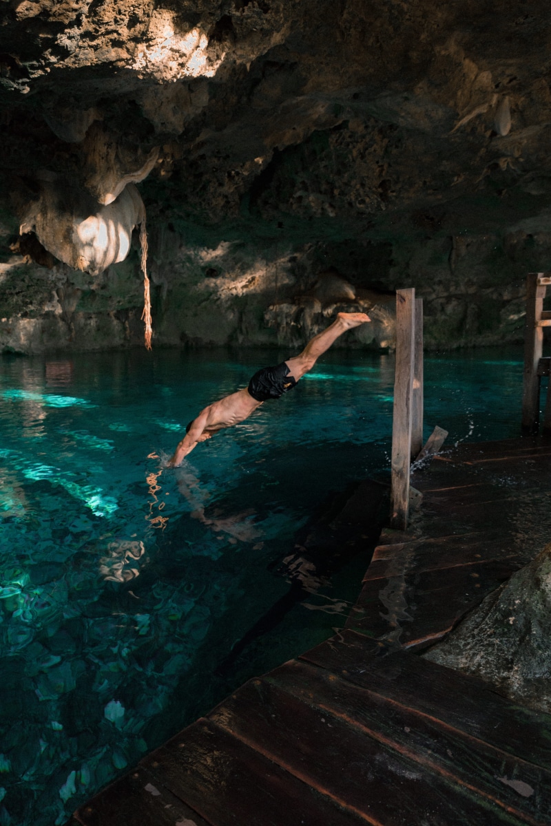 island, sport, mexico, adventure, summer, cave, underground, real people, tropical, diving, cenote, lifestyles, 5K, men, human, rock, nature, sports, leisure activity