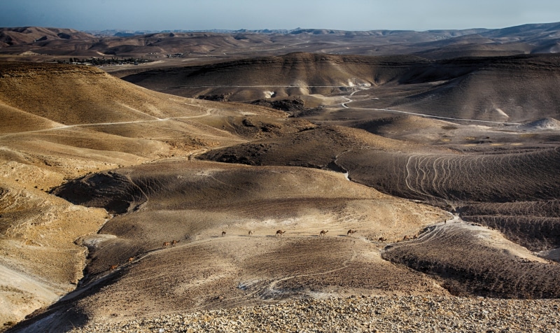 dead, israel, area, park, wide, travel destinations, high angle view, red, blue, landscape, east, rock - object, remote, tranquility, sand, yellow, brown