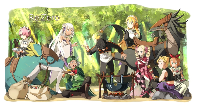 Garfiel Tinsel, Ram (Re:ZERO), Re:ZERO -Starting Life in Another World-, Beatrice (Re:ZERO), 1080P, Anime, Subaru Natsuki, Otto Suwen, Petra Leyte, Emilia (Re:ZERO)
