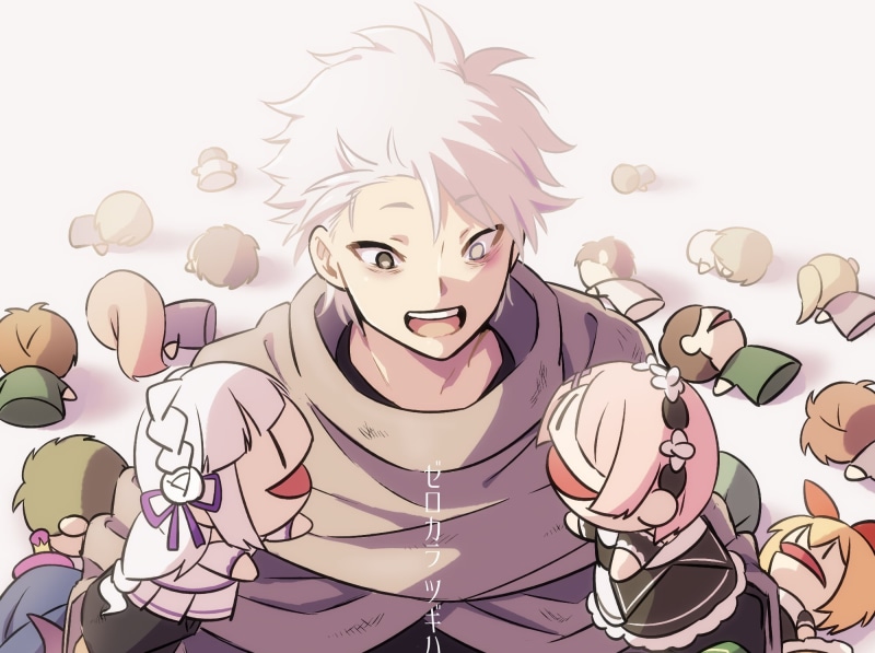 Re:ZERO -Starting Life in Another World-, Ram (Re:ZERO), Emilia (Re:ZERO), Petra Leyte, Anime, Subaru Natsuki, 1080P