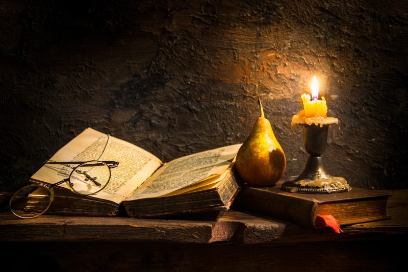 still Life, heat - temperature, glasses, spirituality, candle, fire - natural phenomenon, nature, religion, retro Styled, 1080P, night, wood - Material