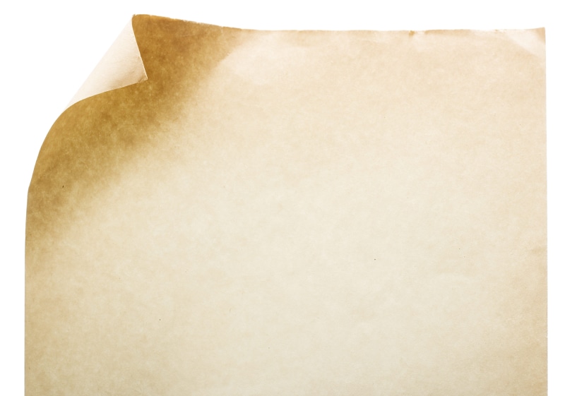 clean, old, curl, note, object, clear, white color, con2011, white background, antique, envelope, bend, white, blank, no people, empty, copy space, corner